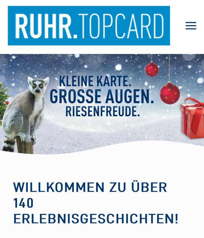 Ruhr.TopCard für 56€ statt 66€