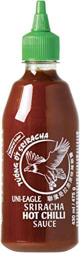 [PRIME/Sparabo] Uni-Eagle Chili Sauce Sriracha scharf – Hot Sauce mit Chilies & Knoblauch, 475g (und für 5,65€ gibt es die 815g Variante!)