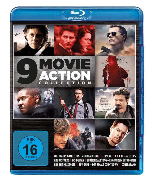 [Media-Dealer] 9 Movie Action Collection - Vol. 2 - Inside Man u.a. - 9 Filme - Bluray