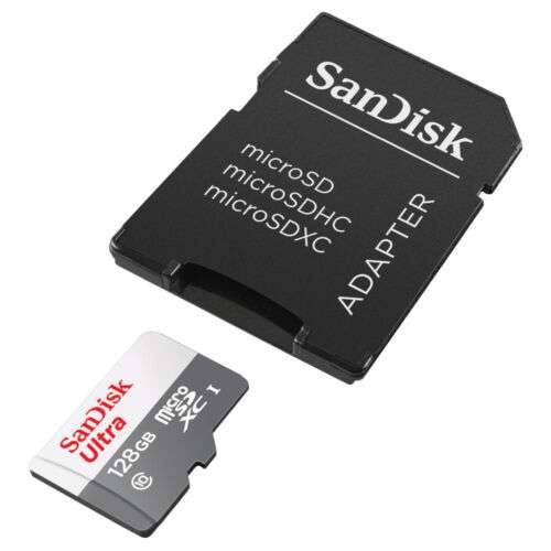 SanDisk Ultra R100 microSDXC Speicherkarte 128GB Kit, UHS-I, Class 10, 100 MB/s (microSDXC) für 9,99€ inkl. Versand (Saturn)