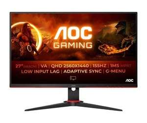 27" AOC Gaming Monitor Q27G2E/BK - 2560x1440 - 155Hz - VA - 1 ms - Bildschirm