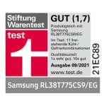 Samsung RL38T775CS9/EG Kühl-/Gefrierkombination, 203 cm, 390 ℓ, No Frost+, Space Max Technologie, Metal Cooling, EEK: C