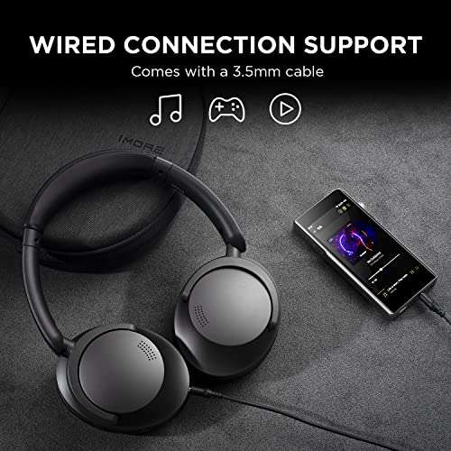 (Prime) 1More SonoFlow Noise Cancelling Kopfhörer mit Aktiver Geräuschunterdrückung, 70 h Wiedergabe, LDAC Hi-Res Wireless Audio