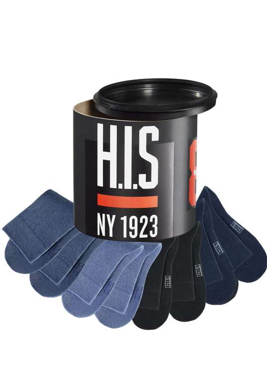 H.I.S Socken (8-Paar) in der Geschenkdose von Gr 35-38 (8,63€) bis 47-48 für 9,59€ (Otto flat)