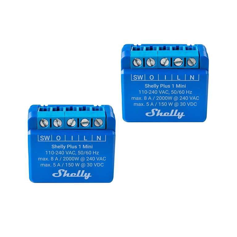 Shelly Plus 1 Mini im Doppelpack (2 Stück) - Prime