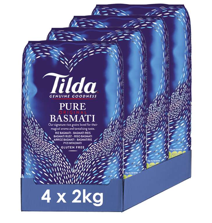 Tilda Pure Basmati 4x 2kg (3,75€ pro kg)