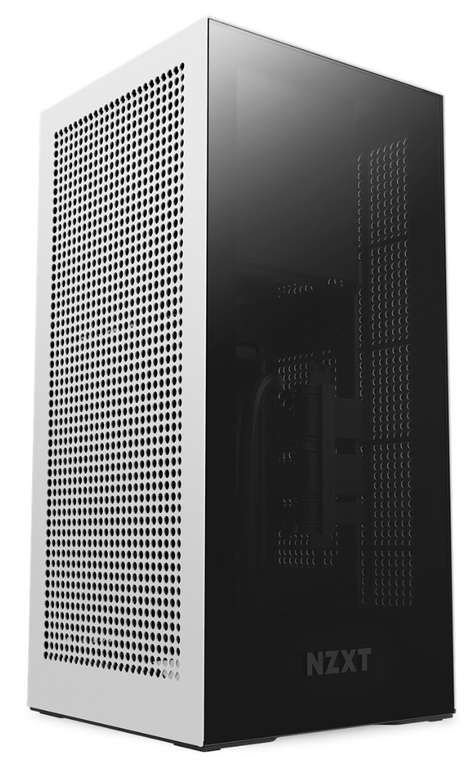 NZXT H1 v2 Mini-ITX Tower in schwarz und weiß