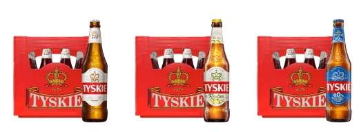 Zwei Kästen Tyskie Bier kaufen - Handtuch per Post gratis erhalten (100% Baumwolle)