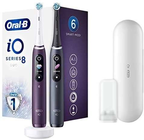 Oral-B iO 8 Doppelpack Elektrische Zahnbürste violett, black / Ausstellungsstück