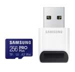 Samsung PRO Plus 256 GB microSD Speicherkarte inkl. USB-Adapter