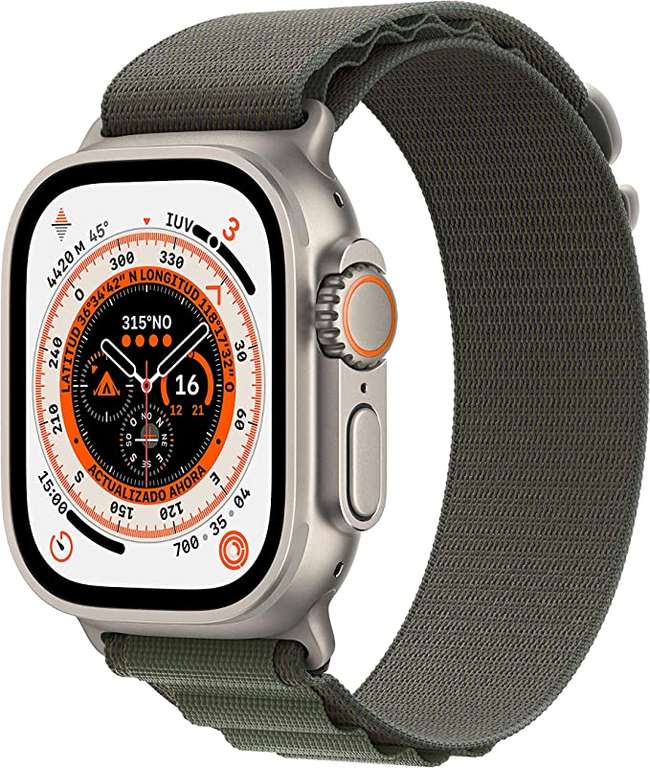 Apple Watch Ultra GPS + Cellular 49mm Titangehäuse Alpine Loop Orange medium für 862,98€ inkl. Versandkosten / Größe S für 862,98€