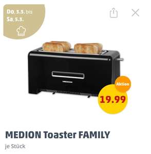Doppellang Schlitz Family Toaster von Medion