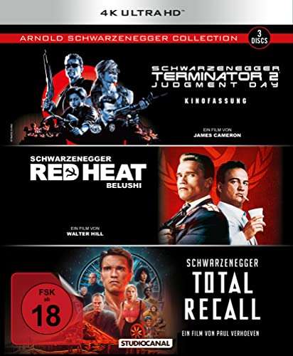 Arnold Schwarzenegger Collection - Terminator 2 | Red Heat | Total Recall (3 4K UHD) (Prime)