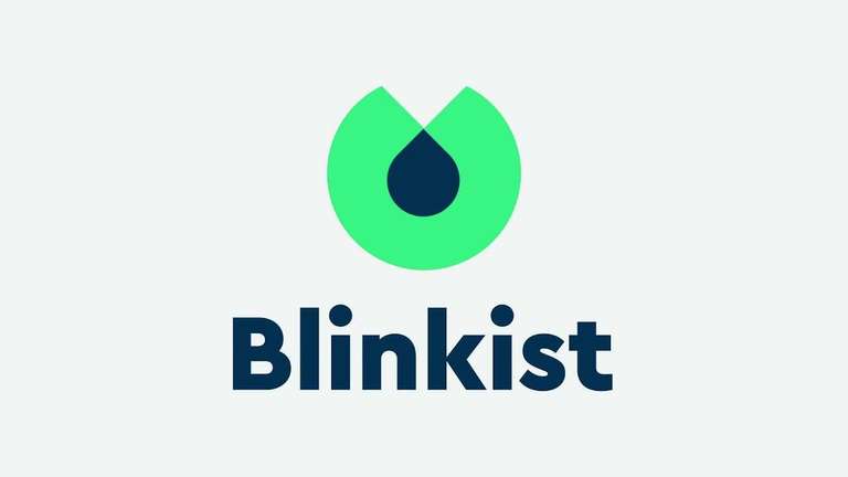 Blinkist Jahresabo um 89,5% reduziert für 8,38€ (VPN INDIEN)