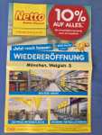 [Lokal] München, 80636: Wiedereröffnung Netto-MD Weiglstr. 5 am 09.05 - 10% auf alles