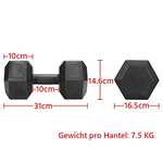 Yaheetech Hantel Set 2x7,5KG (15KG)