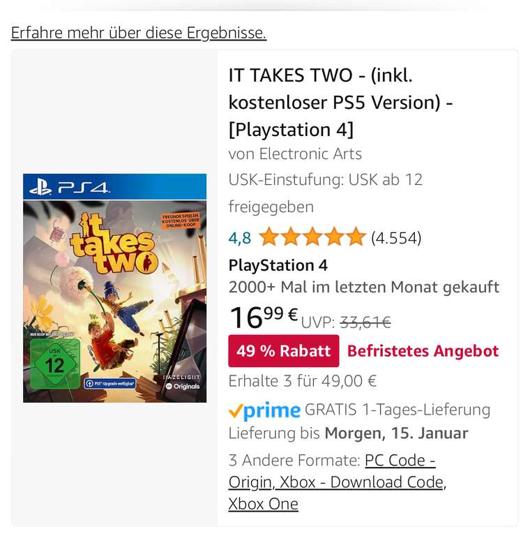 It Takes Two  [PlayStation 4] PlayStation 4 Spiele - MediaMarkt