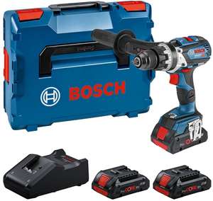 Bosch Professional 0615A5002X Akku-Schlagbohrschrauber GSB 18V-110 C, 3 x ProCORE 4.0 Ah, Ladegerät in L-Boxx