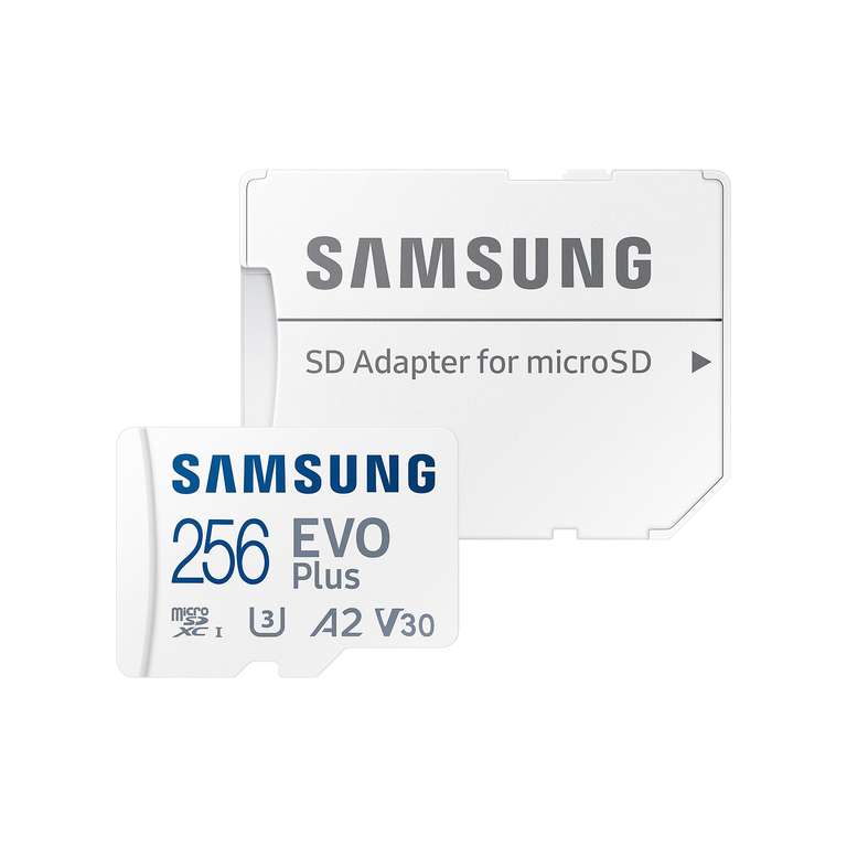 [Mediamarkt/Saturn] Samsung EVO Plus 2021 R130 microSD SDXC 256GB Kit, UHS-I U3, V30, A2, Class 10, 130MB/s
