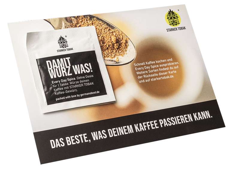 GRATIS Kaffeegewürz Probe von Starker Tobak (Newsletter erforderlich)