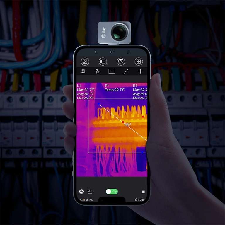 InfiRay P2 Pro Wärmebildkamera für Android, 256 x 192 Auflösung, -40 - 550° C, 25 Hz