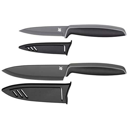 (PRIME) WMF Touch Messerset 2-teilig, Küchenmesser mit Schutzhülle, Spezialklingenstahl antihaftbeschichtet, Gemüsemesser