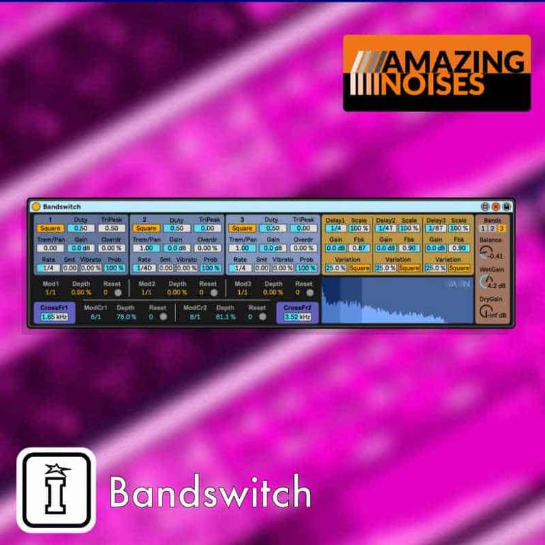 Amazing Noises Bandswitch, Multiband Processor and Polyrhythmic Delay [Ableton Live MaxforLive] [Musik Apps]