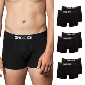 SNOCKS Boxershorts »Enge Unterhosen Herren Männer« (6 Stück) aus Bio-Baumwolle, ohne kratzenden Zettel, Größe: S bis 4XL, verschiedene Farbe