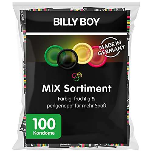 [Spar-Abo] Billy Boy Kondome im 100er Mix-Pack (farbig, extra feucht und perlgenoppt)