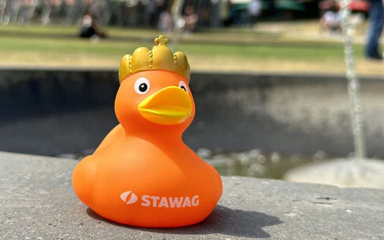 [Lokal Aachen | STAWAG] Gratis Badewannen Enten "Queen Else" werden am Samstag, den 05.08.2023 in der Aachener Stadt verteilt