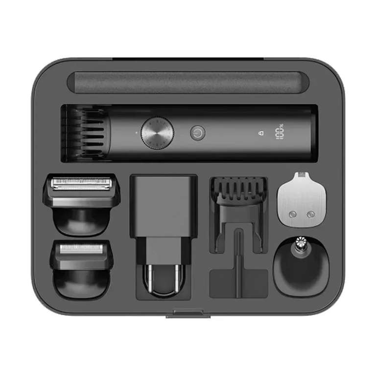 Xiaomi Grooming Kit Pro Trimmer / Rasierer | 5 unterschiedliche Rasierköpfe / 2 Kammaufsätze | 800mAh Akku (max. 90 Min.) | USB-C | IPX7