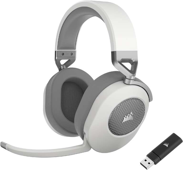Corsair HS65 Wireless Gaming-Headset in Weiß (Kompatibel mit PS5, PS4, PC, Bluetooth)