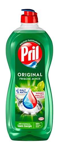 Pril Original Frische Minze (675 ml), Handgeschirrspülmittel mit höchster Fettlösekraft mit 10% Coupon & Spar-Abo Rabatt (Prime)