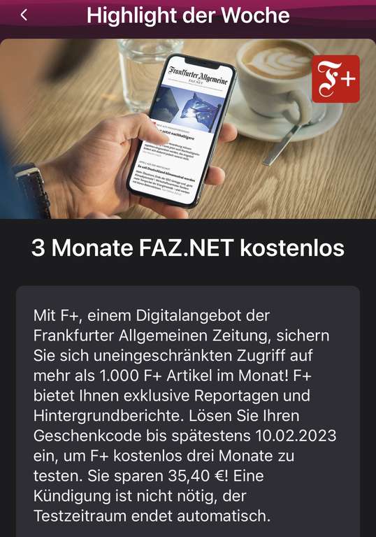 [Telekom Kunden] 3 Monate FAZ.NET kostenlos