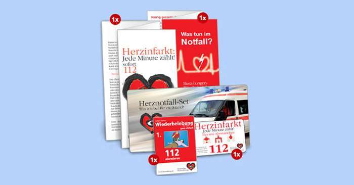 Herznotfall-Set - Notfallausweis der Deutschen Herzstiftung gratis / kostenlos bestellen