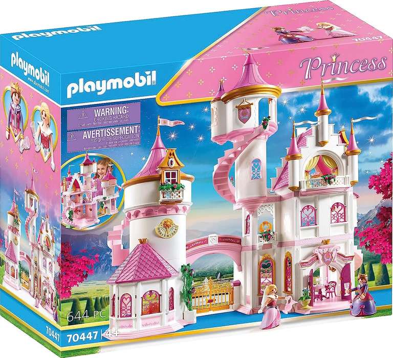 PLAYMOBIL Princess 70447 Großes Prinzessinnenschloss mit drehbarer Tanzplatte, Ab 4 Jahren