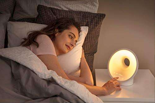 Philips Wake-up Light HF3650/01 LED, Aufwachen und Einschlafen mit Licht, weiß