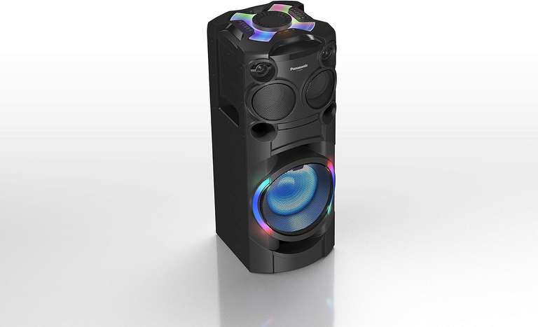 Panasonic SC-TMAX40 Party-/ Karaoke Lautsprecher (Bluetooth, Party Musikanlage, Lichteffekte, Lautsprecher Bass, 1200W) schwarz