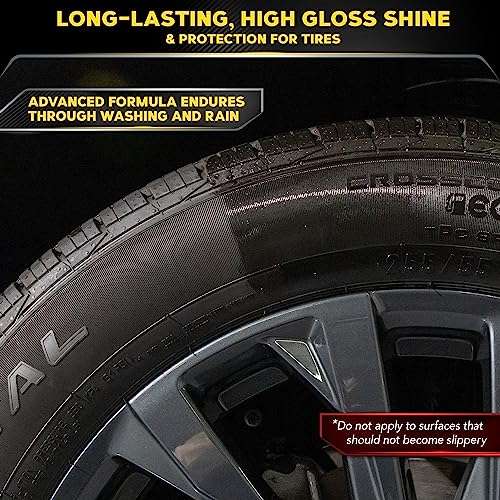 (Prime) Meguiar's G7516EU Endurance High Gloss Reifenpflege Reifenglanz, 473ml