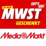 19% MwSt. geschenkt bei MediaMarkt (= 15,97% Rabatt) - bis 30.10.
