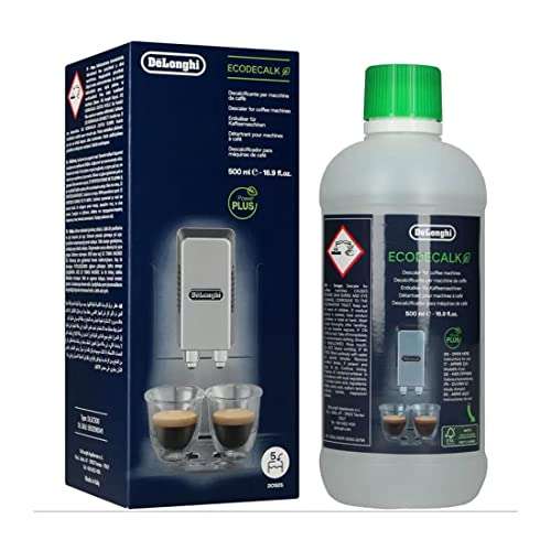 [Prime] De'Longhi Original EcoDecalk DLSC 500 – Entkalker für Kaffeemaschinen/Vollautomaten, 500ml, 5 Entkalkungsvorgänge