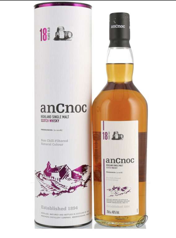 Port Charlotte Single Malt Scotch Whisky 2013 oder 2014 für 45,89€; anCnoc 18 für 65,89€ incl Versand