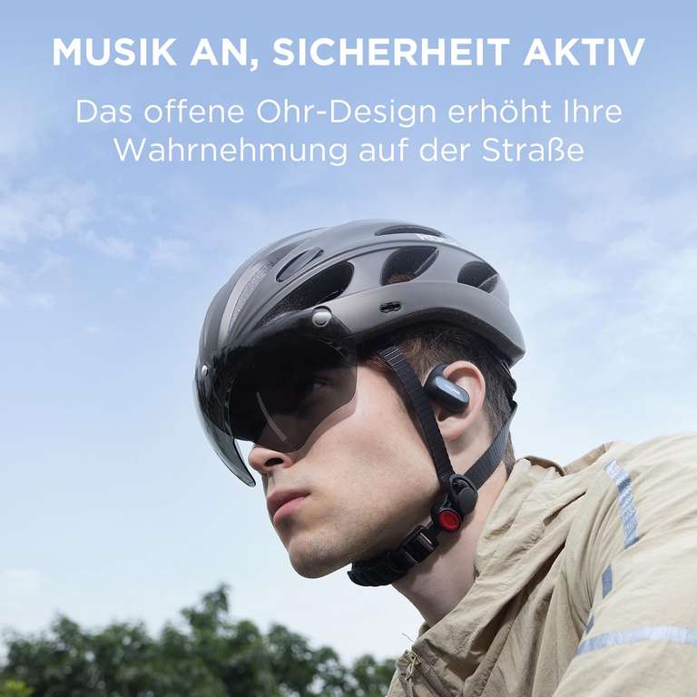 1MORE Fit SE S30 Open Ear Kopfhörer - Kabellose Bluetooth Ohrhörer mit Ohrbügeln, 4 Mikrofone, 30h Laufzeit (Amazonhändler: 1MORE INC)