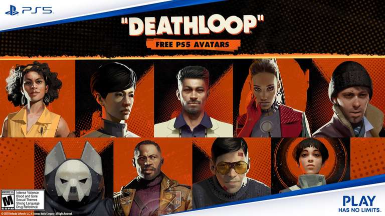 Deathloop 9 Avatare kostenlos für PlayStation 5