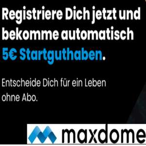 [Freebies möglich] 5€ Startguthaben bei Maxdome (Registrierung) + weitere 10€ möglich