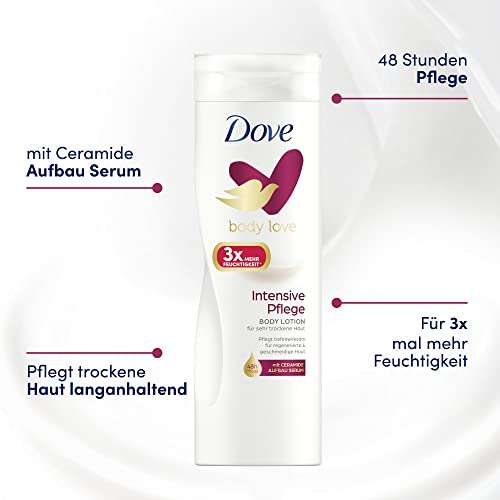 Dove Body Lotion Intensive Pflege für sehr trockene Haut mit 3x mehr Feuchtigkeit 400 ml 1 Stück - Prime