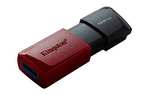 128GB USB-Stick Kingston DataTraveler Exodia M USB 3.2 Gen 1 - mit beweglicher Kappe in mehreren Farben, Schwarz PRIME