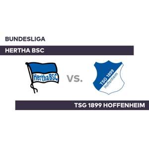 50% Rabatt auf Tickets für Hertha BSC gegen TSG 1899 Hoffenheim: Block M & O (20€) oder Block L & P, 1-3, 12-14, 21-23 & 31-33 (12,50€)