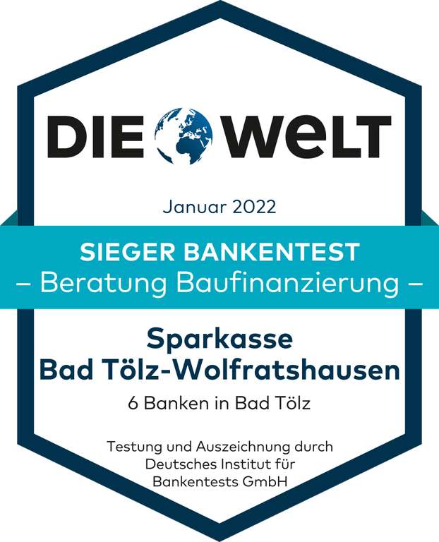 Update ab heute gesenkt auf 2,95% für 5 Jahre Laufzeit Festgeld bei der Sparkasse Bad Tölz Wolfratshausen ab 500€ bis 100000€