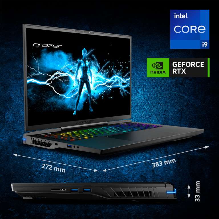 [CB] Medion ERAZER BEAST X40 (Intel Core i9-14900HX, W11 Home, 17" QHD+ 240 Hz, NVIDIA GeForce RTX 4080, 1 TB PCIe SSD, 32 GB RAM)